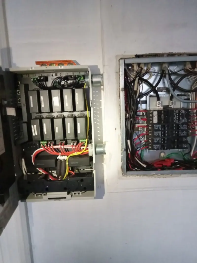 Electrical panel upgrade completed for Security Camera Wiring in El Dorado Hills